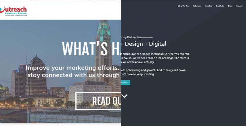 Outreach Promotional Solutions Website Redesign