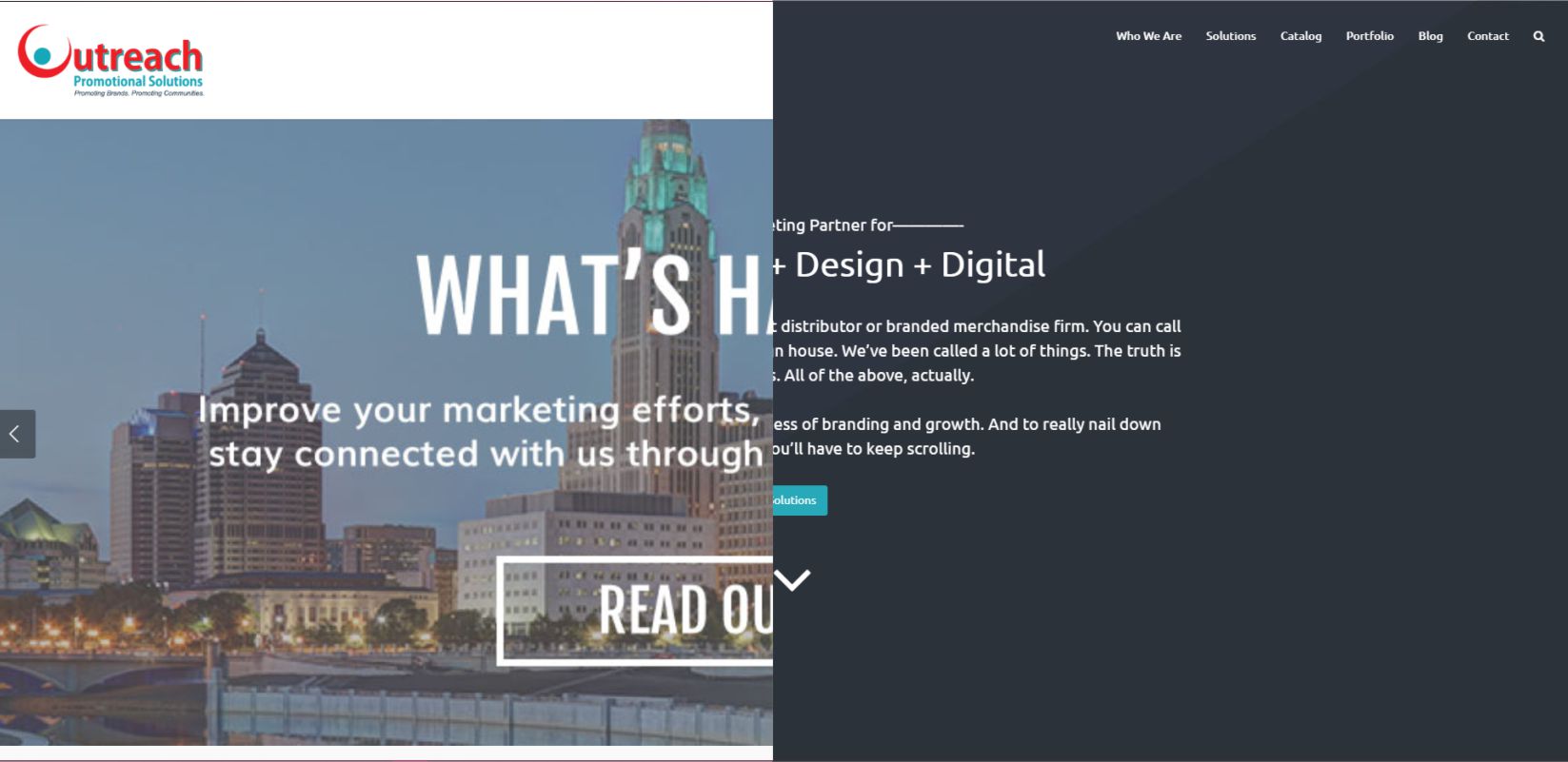 Outreach Promotional Solutions Website Redesign