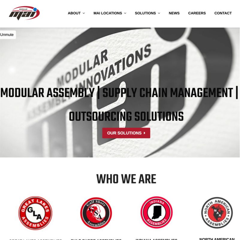 Modular Assembly Innovations website redesign