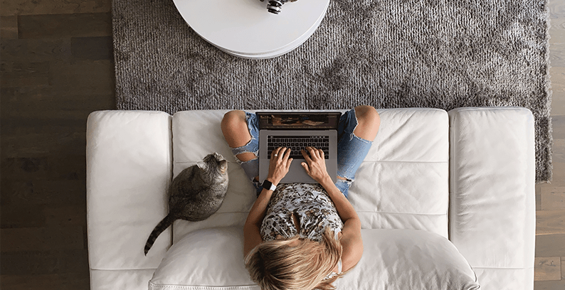 Woman Working From Home